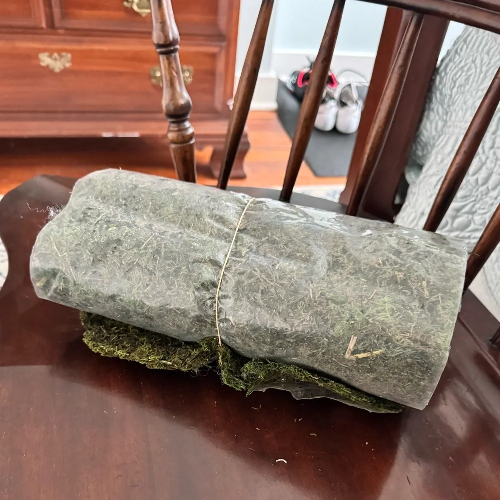 DECOR | dried moss table runner